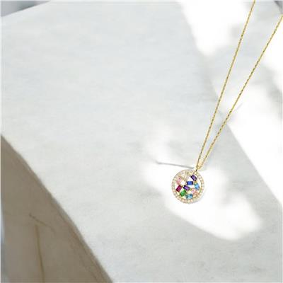 14 Ayar Altın Renkli Kolye  -  0191631