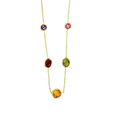 14 Ayar Altın Renkli Kolye  -  0197797