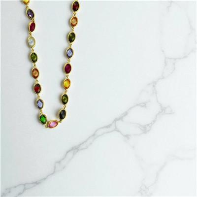 14 Ayar Altın Renkli Kolye  -  0197851