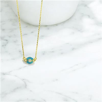 14 Ayar Altın Renkli Kolye  -  0206144