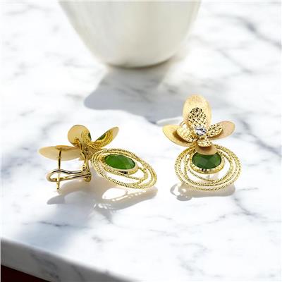 14 Ayar Altın Renkli Küpe  -  0191083