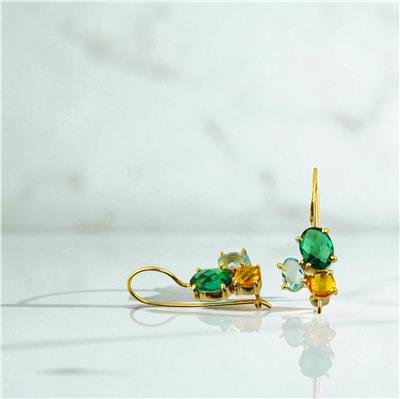 14 Ayar Altın Renkli Küpe  -  0197809