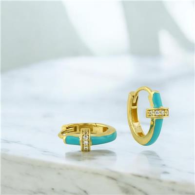 14 Ayar Altın Renkli Küpe  -  0206202