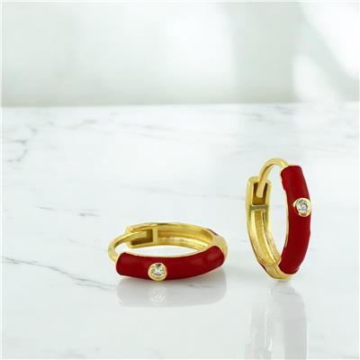 14 Ayar Altın Renkli Küpe  -  0206203