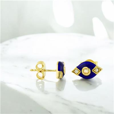 14 Ayar Altın Renkli Küpe  -  0206205