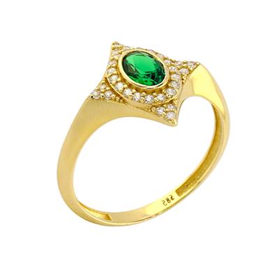 14 Ayar Altın Renkli Yüzük  -  0190624