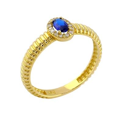 14 Ayar Altın Renkli Yüzük  -  0190626