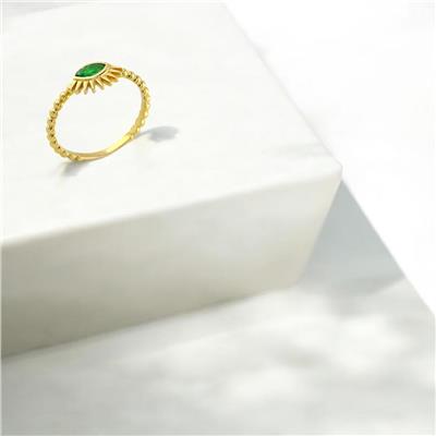 14 Ayar Altın Renkli Yüzük  -  0190637