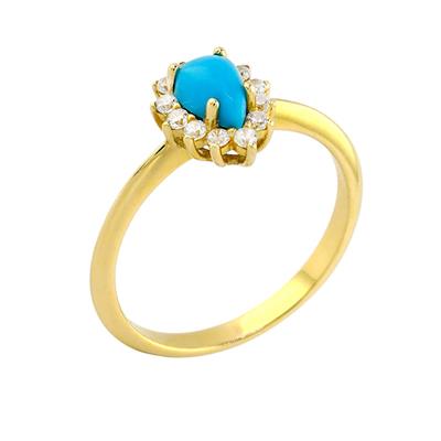 14 Ayar Altın Renkli Yüzük  -  0190641