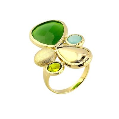 14 Ayar Altın Renkli Yüzük  -  0191067