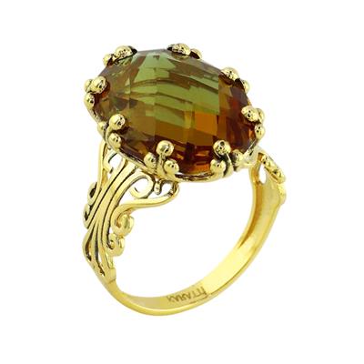 14 Ayar Altın Renkli Yüzük  -  0197784