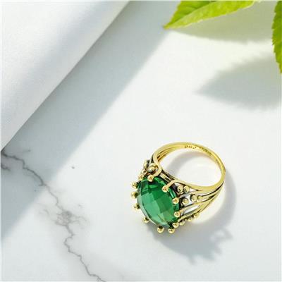 14 Ayar Altın Renkli Yüzük  -  0197786