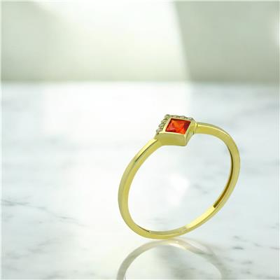 14 Ayar Altın Renkli Yüzük  -  0201359