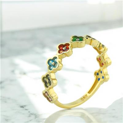 14 Ayar Altın Renkli Yüzük  -  0201763