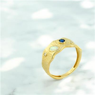 14 Ayar Altın Renkli Yüzük  -  0203995