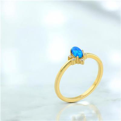 14 Ayar Altın Renkli Yüzük  -  0203996