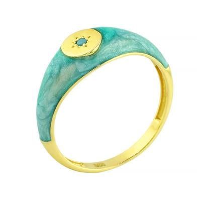 14 Ayar Altın Renkli Yüzük  -  0206177