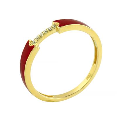 14 Ayar Altın Renkli Yüzük  -  0206181