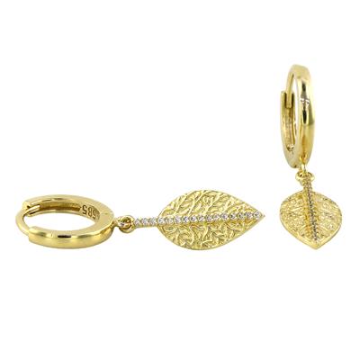 14 Ayar Altın Sallantı Küpe  -  0201120