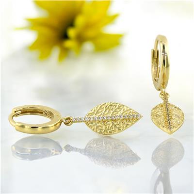 14 Ayar Altın Sallantı Küpe  -  0201120