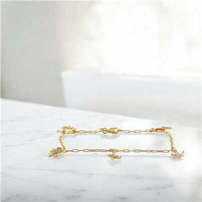 14 Ayar Altın Şans Bileklik  -  0191113