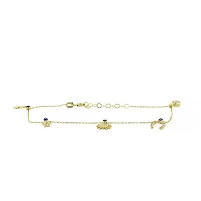 14 Ayar Altın Şans Bileklik  -  0201394