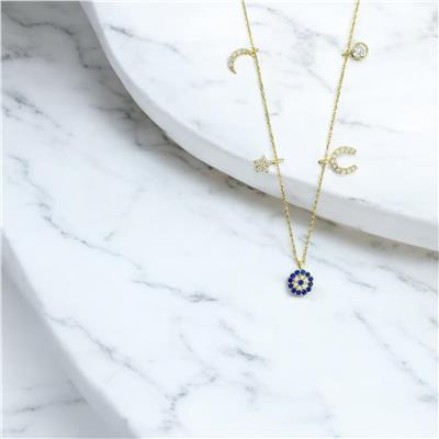 14 Ayar Altın Şans Kolye  -  0201266