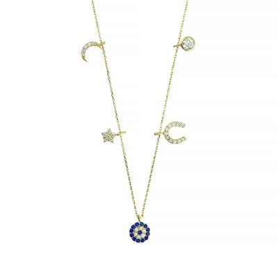 14 Ayar Altın Şans Kolye  -  0201266