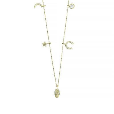 14 Ayar Altın Şans Kolye  -  0201267