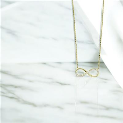 14 Ayar Altın Sonsuz Kolye  -  0201247