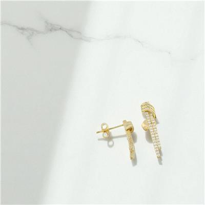 14 Ayar Altın Suyolu Küpe  -  0196372