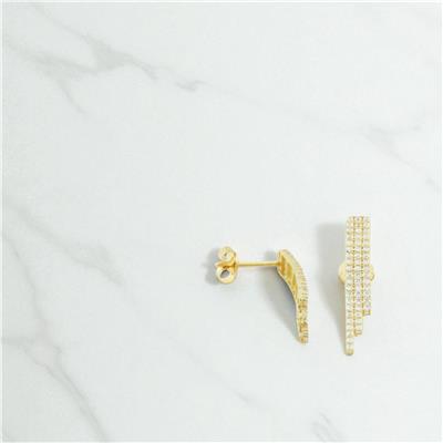 14 Ayar Altın Suyolu Küpe  -  0196378