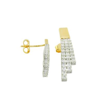 14 Ayar Altın Suyolu Küpe  -  0198748