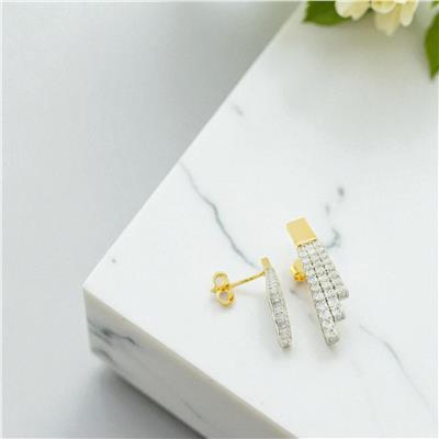 14 Ayar Altın Suyolu Küpe  -  0198748