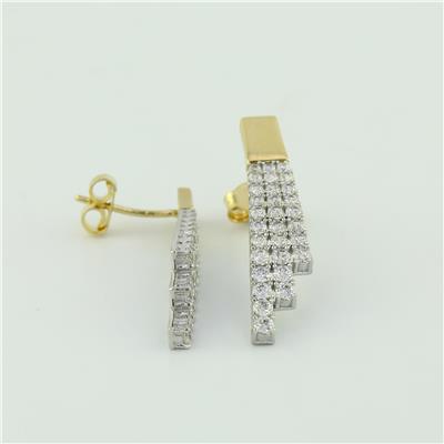 14 Ayar Altın Suyolu Küpe  -  0198748