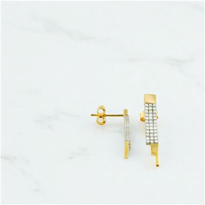 14 Ayar Altın Suyolu Küpe  -  0198751