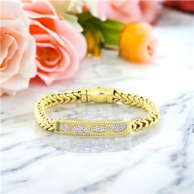 14 Ayar Altın Tasarım Bileklik  -  0175739