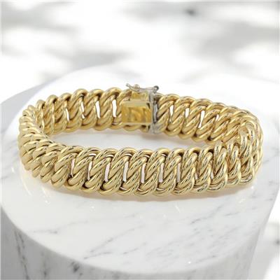 14 Ayar Altın Tasarım Bileklik  -  0179265