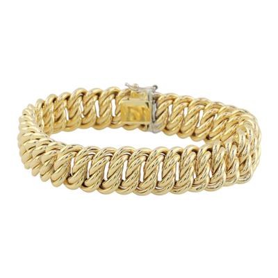 14 Ayar Altın Tasarım Bileklik  -  0179265