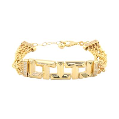 14 Ayar Altın Tasarım Bileklik  -  0180029