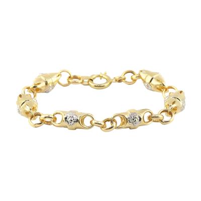 14 Ayar Altın Tasarım Bileklik  -  0180316