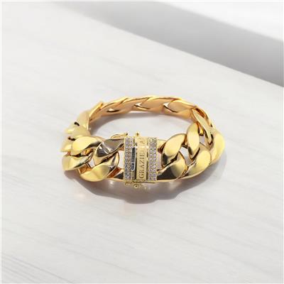 14 Ayar Altın Tasarım Bileklik  -  0180599