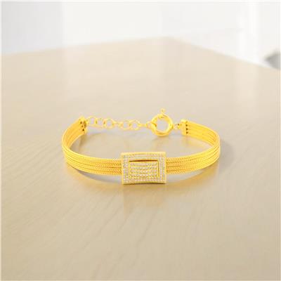 14 Ayar Altın Tasarım Bileklik  -  0180791