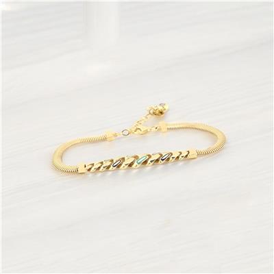 14 Ayar Altın Tasarım Bileklik  -  0180880