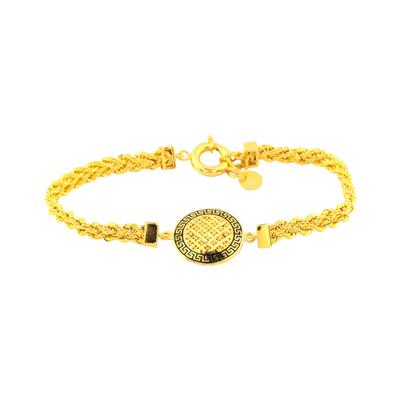 14 Ayar Altın Tasarım Bileklik  -  0180906