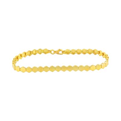 14 Ayar Altın Tasarım Bileklik  -  0184012