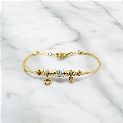 14 Ayar Altın Tasarım Bileklik  -  0184664