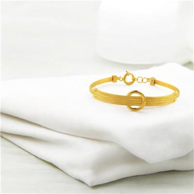 14 Ayar Altın Tasarım Bileklik  -  0187923