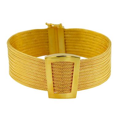 14 Ayar Altın Tasarım Bileklik  -  0187954