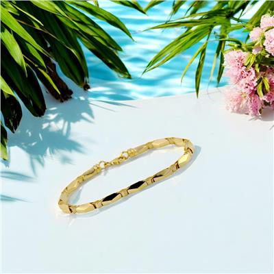 14 Ayar Altın Tasarım Bileklik  -  0188005